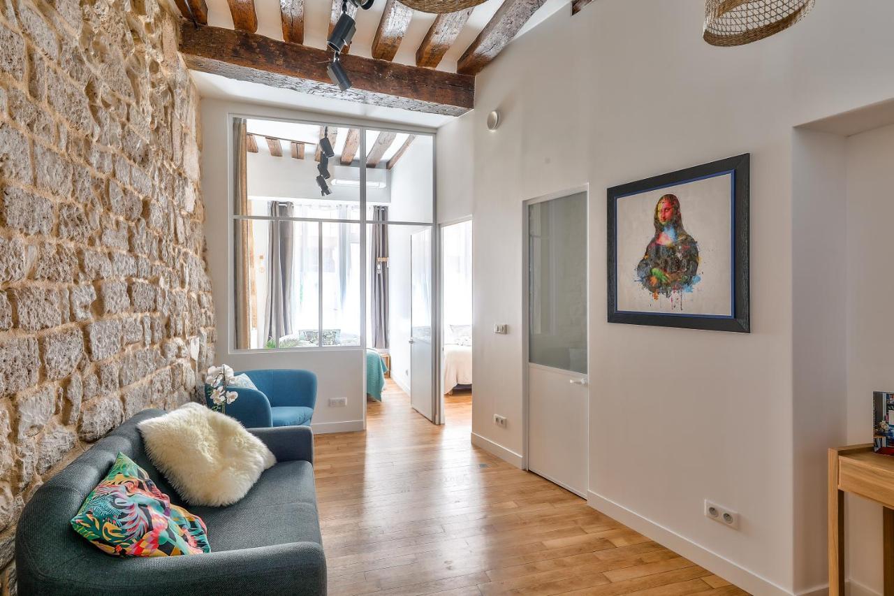 New Stunning 4 Bdrs Apt, With Ac - Le Marais Paříž Exteriér fotografie