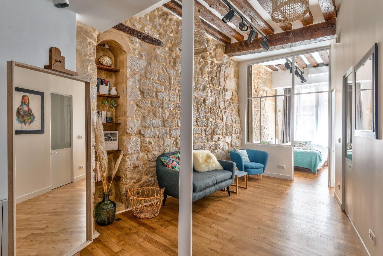 New Stunning 4 Bdrs Apt, With Ac - Le Marais Paříž Exteriér fotografie